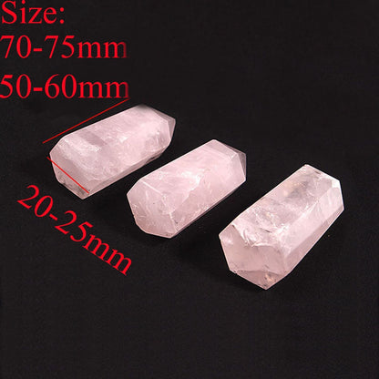 1PC Large Natural Pink Rose Quartz Point – Healing Crystal for Home & Spiritual Decor
