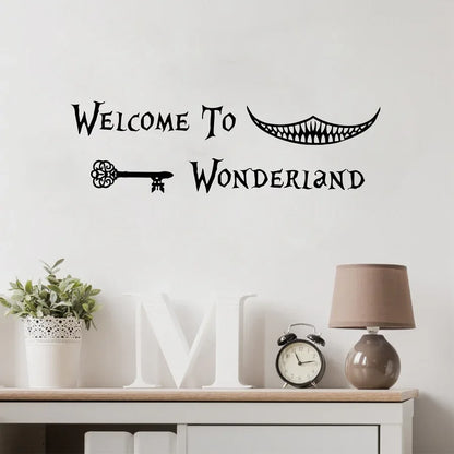 Alice in Wonderland Wall Stickers - Magical Kids Room Decor & Door Decals - Shello's Creative Boutique