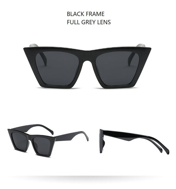 Australia Style Vintage Cat Eye Sunglasses Women 2018 Luxury Brand 90s Fashion Cateye Sun Glasses Female Lady Shades