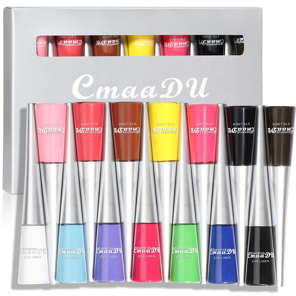 CmaaDu 14 color liquid eyeliner set matte  quick drying  long lasting  no smudge Shello Creative Boutique