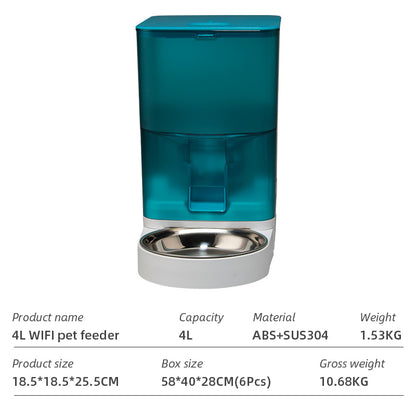 Wifi Smart APP Pet Feeder Household use Microchip Dog Automatic Pet Feeder Automatic Pet Feeder eprolo