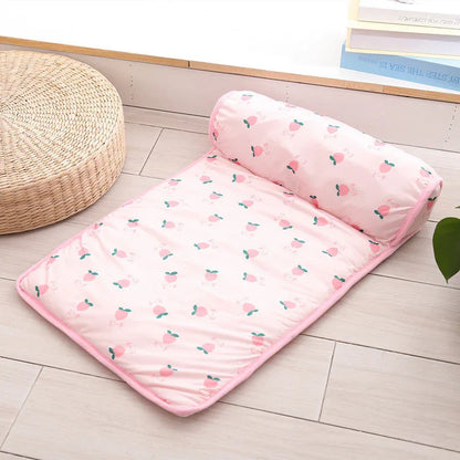 Cat dog pet ice pad summer autumn cooling heatstroke prevention sleeping mat fruit mat non-slip ice silk mat - Shello's Creative Boutique