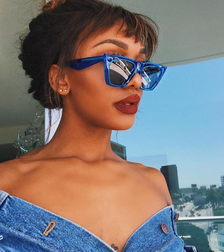 Australia Style Vintage Cat Eye Sunglasses Women 2018 Luxury Brand 90s Fashion Cateye Sun Glasses Female Lady Shades
