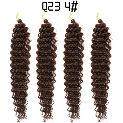 African crochet hair wig Deep Wave hair Latin American curly braided hair fluffy - Shello's Creative Boutique