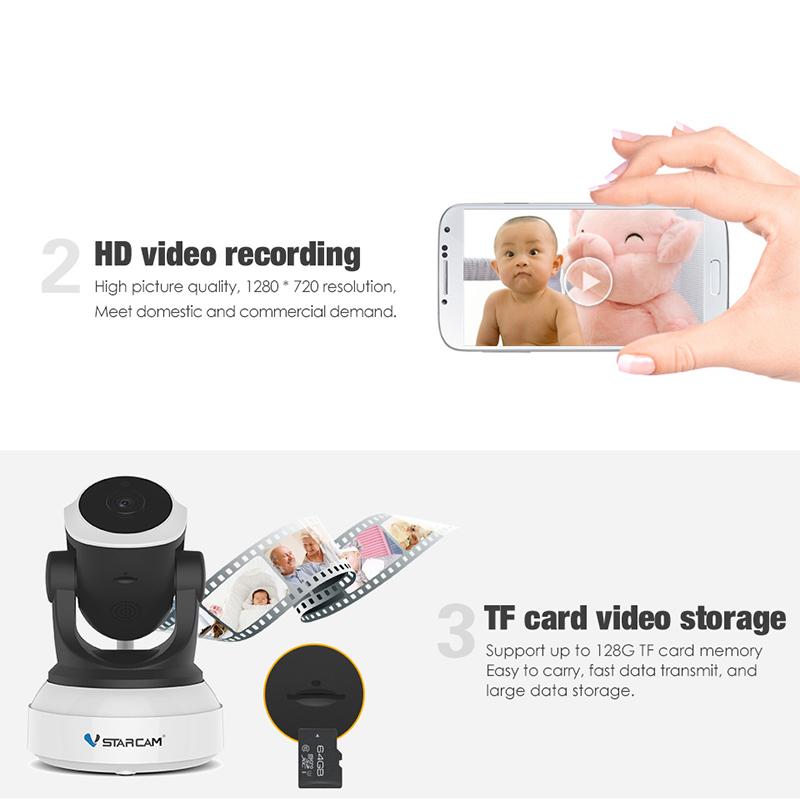 VStarcam HD Indoor Wireless 720P Security IP Camera Surveillance WiFi CCTV Camera Pan eprolo