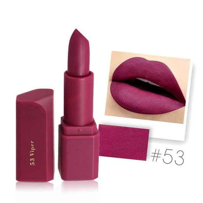 MISS ROSE Matte Waterproof Lipstick for Long-Lasting Nutritious Lips Makeup - Shello's Creative Boutique