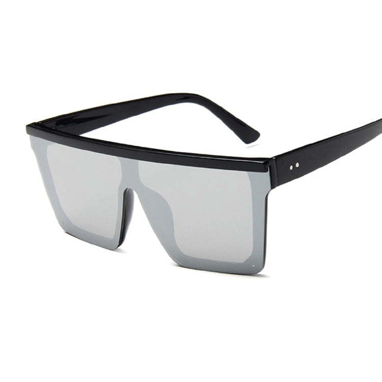 New Black Square Sunglasses Women Big Frame Fashion Retro Mirror Sun Glasses Female Brand Vintage Lady Lunette De Soleil Femme