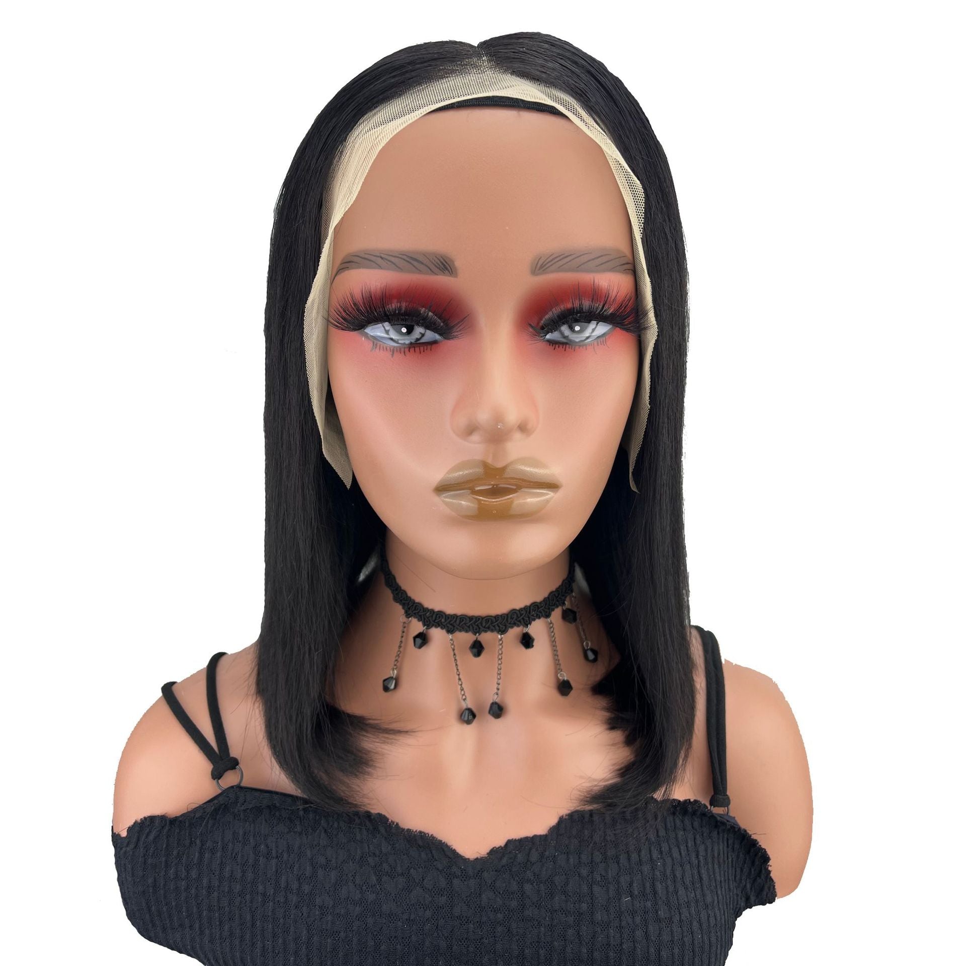 13 * 4 full frontal lace, first tier bob, European and American full human hair wig eprolo