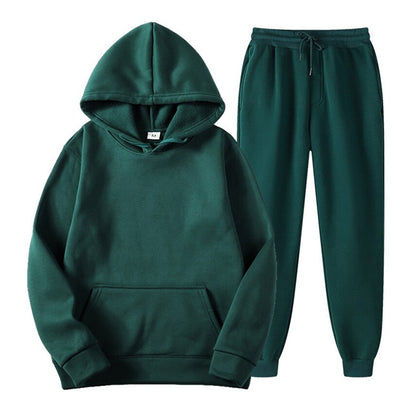 Women's Sets Oversized Hooded Running Hoodie Sport Pants Lady Suits 2 Piece Set Casual Fleece Tracksuit Winter eprolo