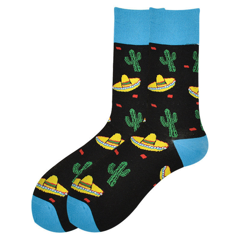 Men's Pattern Print Knit Socks Shello's Creative Boutique