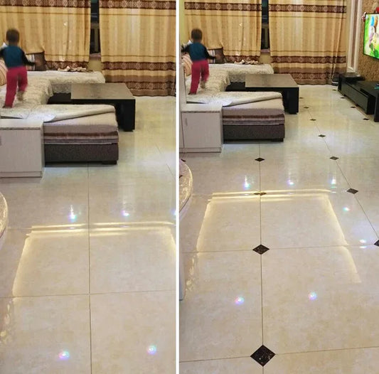 Self-Adhesive Floor Tile Stickers – Waterproof Wear-Resistant Diagonal Design - Shello's Creative Boutique