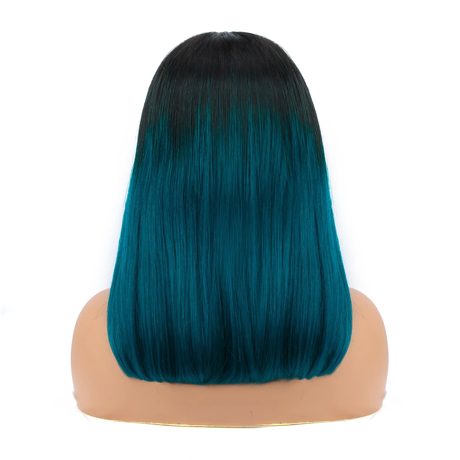 4x4 Lace Closure short Bob Wigs Human Hair T1B/green Color Bob Wig Double Drawn Straight Human hair Bob Lace Front Wig For Women eprolo