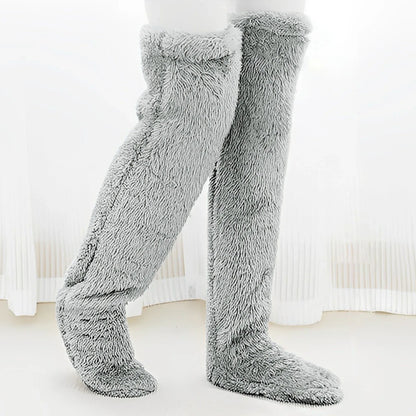 Cozy Plush Over-Knee Socks - Ultra-Soft Winter Leg Warmers - Shello's Creative Boutique