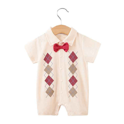 Baby Gentleman Bodysuit – Stylish & Comfortable Summer Wear for Newborns