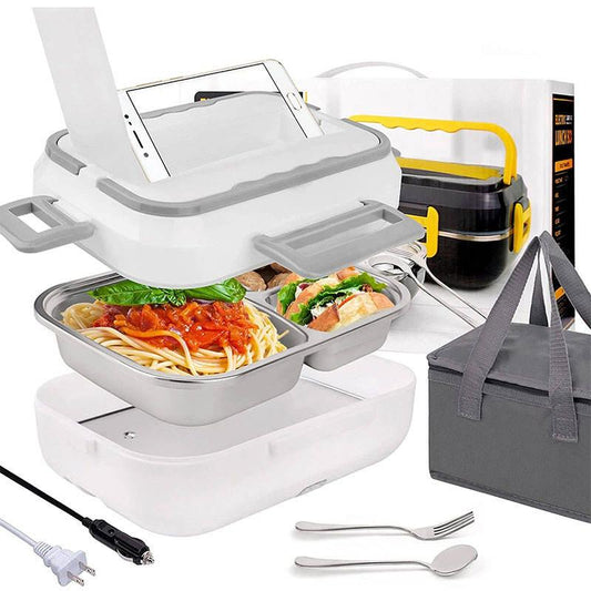 Truck Drivers 1.5L Cookware Set Heater Portable Electric Lunch Boxes stainless steel Container with Insulation - Shello's Creative Boutique