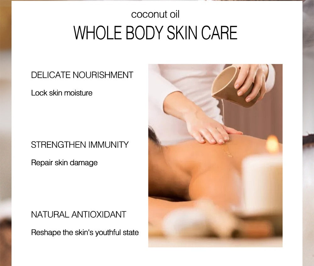 Coconut Skin Care Massage Body Care Essential Oil Coconut oil Shello Creative Boutique