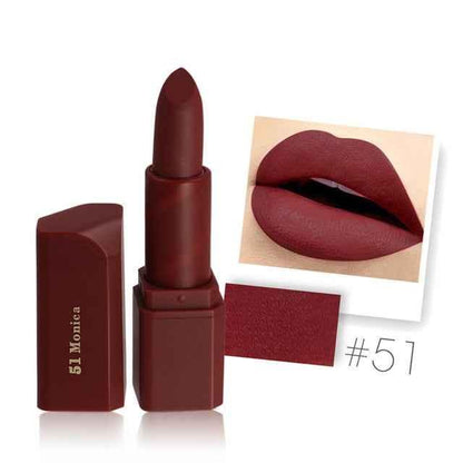 MISS ROSE Matte Waterproof Lipstick for Long-Lasting Nutritious Lips Makeup - Shello's Creative Boutique