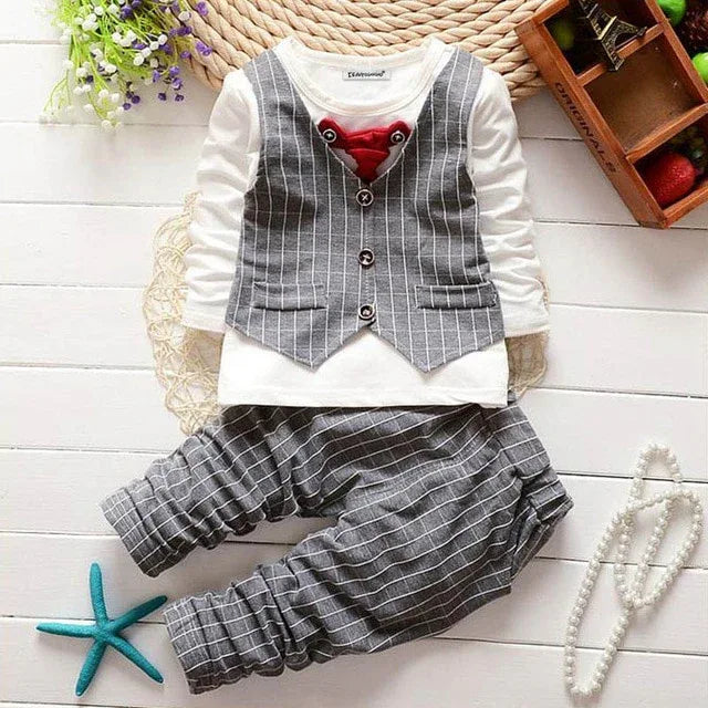 Children Autumn Sport Suit - 3-Piece Set Jacket T-shirt Jeans (Boys) - Shello's Creative Boutique
