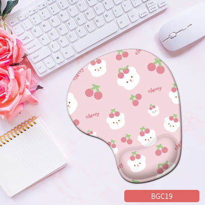 Silicone wrist mouse pad female comfortable computer soft non-slip hand rest pad thick non-slip wrist rest cute game pad