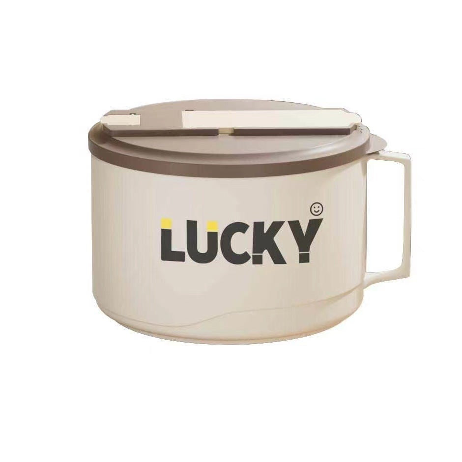 Large capacity 316 stainless steel anti-scalding drainable instant noodle bowl with cutlery lunch box eprolo