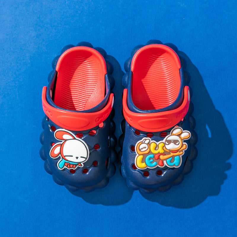 New Children's Hole Shoes Baby Children's Shoes Boys And Girls Summer Cute Outer Wear Toddler Soft Bottom Sandals And Slippers eprolo
