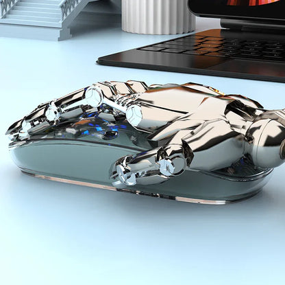 Bluetooth wireless transparent mouse mute dual-mode desktop computer laptop office business USB - Shello's Creative Boutique