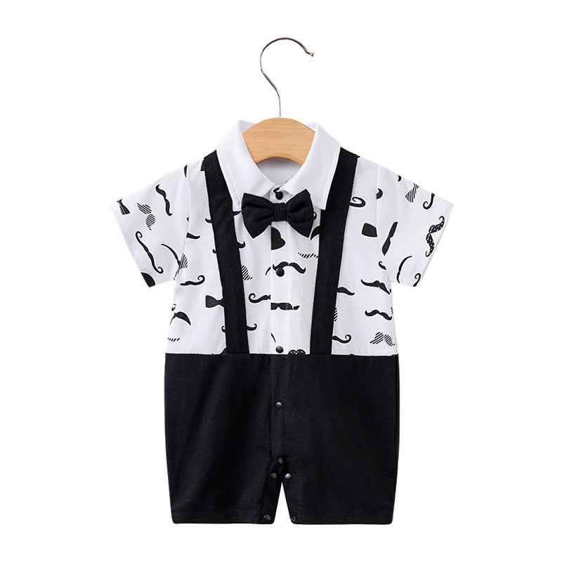 Baby Gentleman Bodysuit – Stylish & Comfortable Summer Wear for Newborns