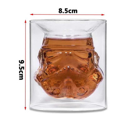 650ml Star Wars White Soldier Glass Jug Storm Trooper Spirit Bottle Empty Crystal Wine Glass Bottle Glass Cup Home Bar Tools - Shello's Creative Boutique
