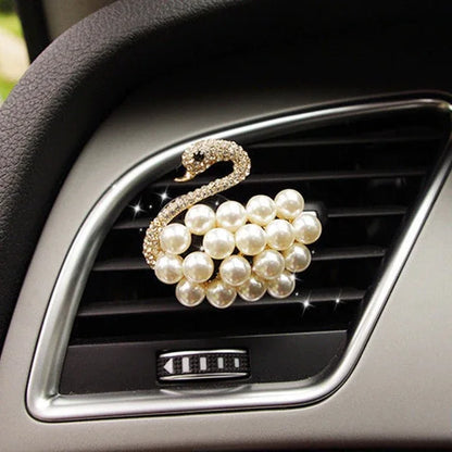 Car Air Freshener Scents Auto Perfume Vent Outlet Clip With Solid Fragrance Sheet Swan Mushroom Butterflies Planet Dance Girl - Shello's Creative Boutique