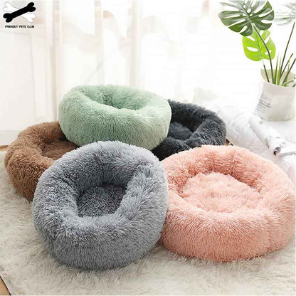 Donut Dog Bed - Soft Washable Pet Cushion for Dogs & Cats