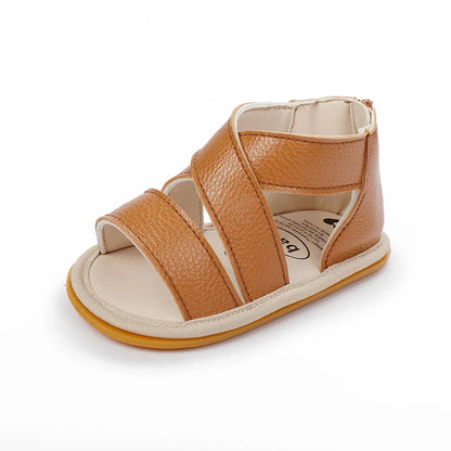 Baby Boy Summer Sandals Rubber Sole Breathable Toddler Shoes 0-3-6-9-12 Months Shoes - Shello's Creative Boutique