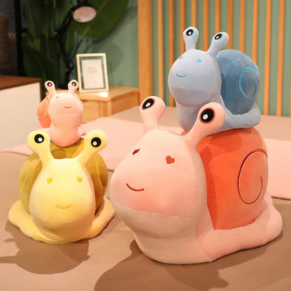 Cute Snail Plush Pillow - Soft Cuddle Cushion for Bedroom Decor - Shello's Creative Boutique