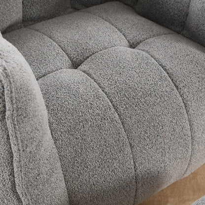 Soft Bean Bag Chair with High Resilient Foam Comfortable Square Lazy Sofa with Footstool - Shello's Creative Boutique