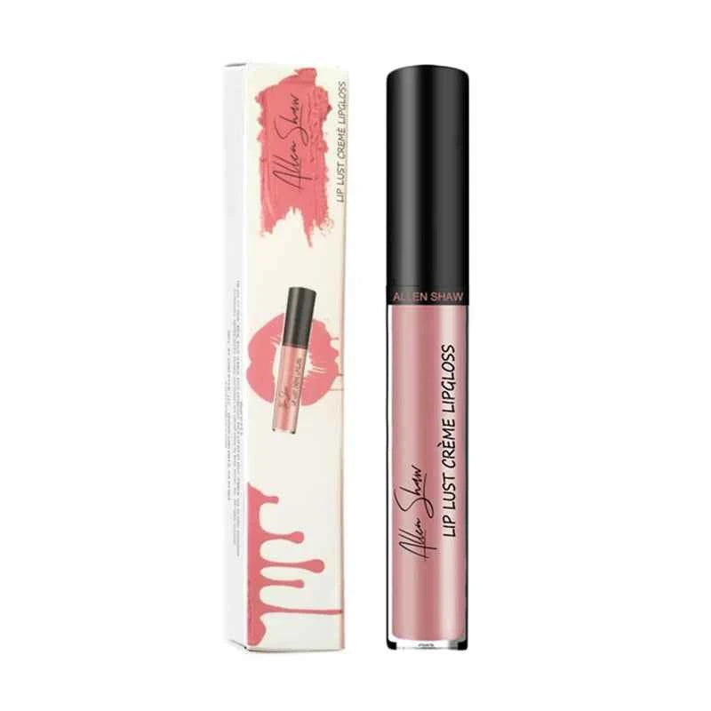 Nude Shiny Liquid Lip Gloss - Matte Glitter Shimmer Moisturizing Long-lasting Lipstick