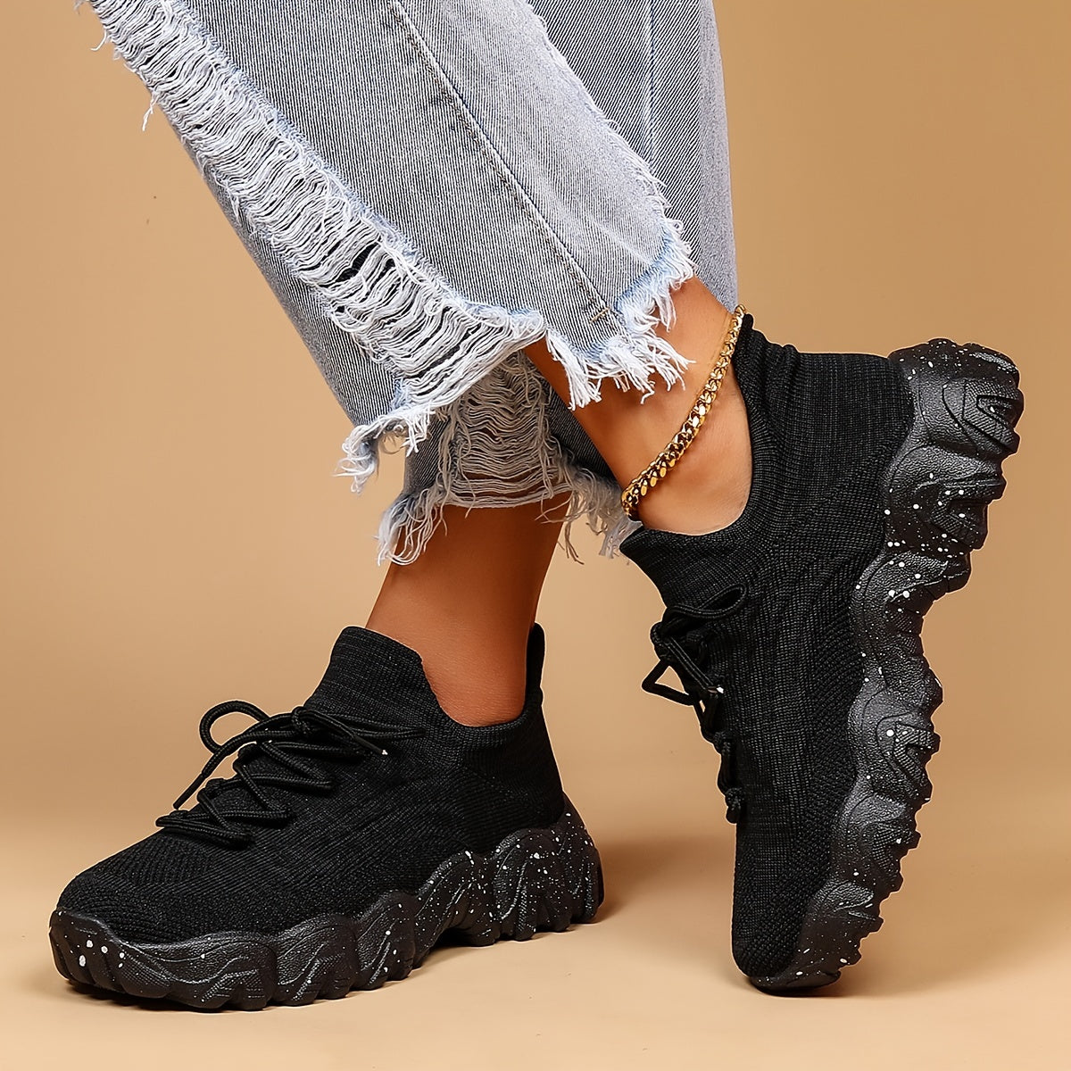 Women'S Casual Sports Sneakers, Striped Low Top Slip-On Shoes with Round Toe, Non-Slip Rubber Sole, Fabric Upper & Inner, All-Season Spring Footwear Shello's Creative Boutique