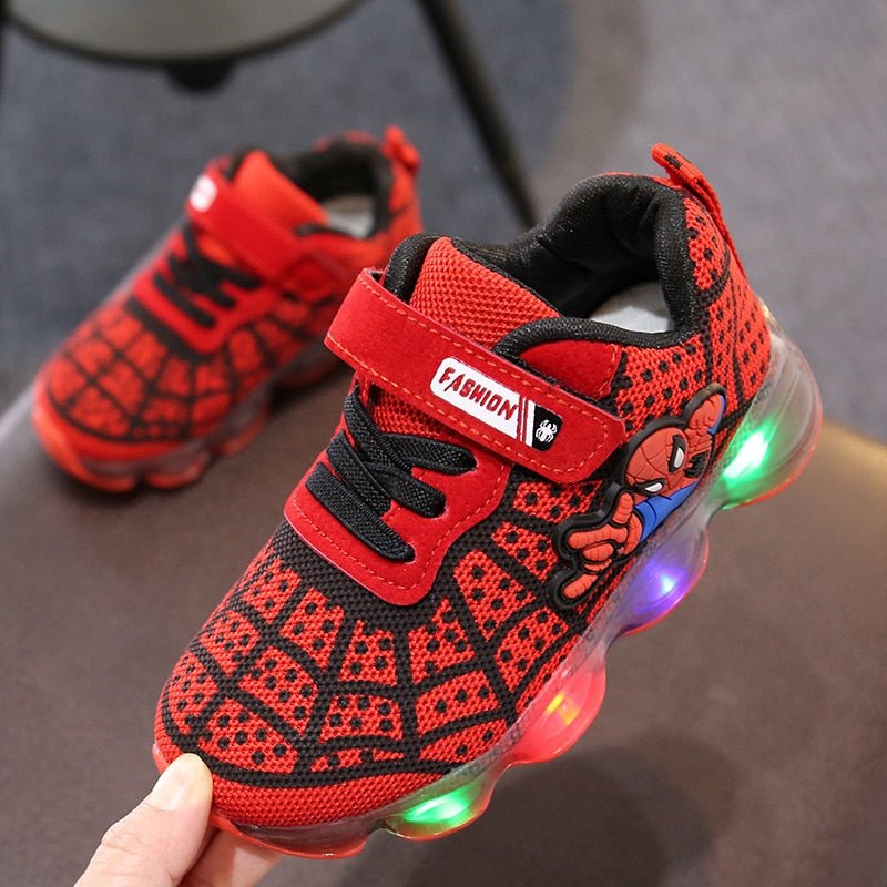 1 - 14 Years Old Luminous Sneakers Boy Girl Cartoon LED Light - Shello's Creative Boutique