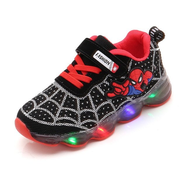 1 - 14 Years Old Luminous Sneakers Boy Girl Cartoon LED Light - Shello's Creative Boutique