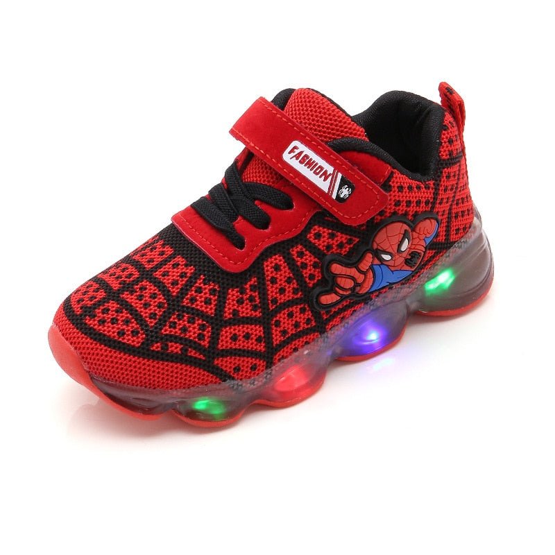 1 - 14 Years Old Luminous Sneakers Boy Girl Cartoon LED Light - Shello's Creative Boutique