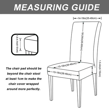 1/2/4/6 Velvet Pink Chair Cover Stretch Elastic Dining Room Chair Slipcover Spandex - Shello's Creative Boutique