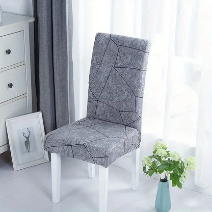 1/2/4/6Pcs Print Dining Chair Cover Elastic Chair Slipcover Case Stretch Chair Covers for Wedding Hotel Banquet eprolo
