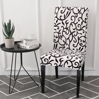 1/2/4/6Pcs Print Dining Chair Cover Elastic Chair Slipcover Case Stretch Chair Covers for Wedding Hotel Banquet eprolo