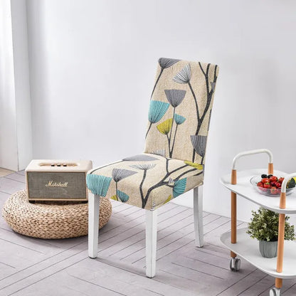 1/2/4/6Pcs Print Dining Chair Cover Elastic Chair Slipcover Case Stretch Chair Covers for Wedding Hotel Banquet eprolo