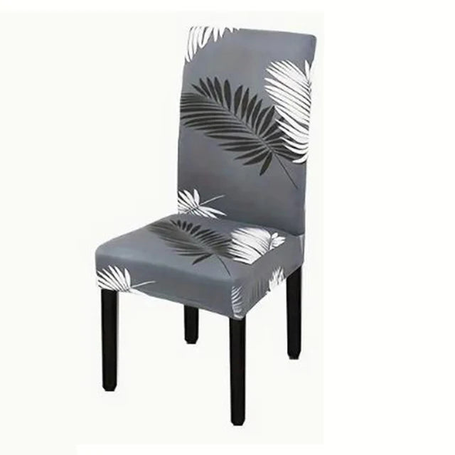 1/2/4/6Pcs Print Dining Chair Cover Elastic Chair Slipcover Case Stretch Chair Covers for Wedding Hotel Banquet eprolo
