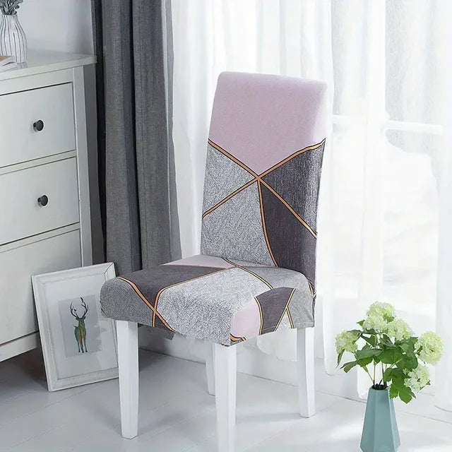 1/2/4/6Pcs Print Dining Chair Cover Elastic Chair Slipcover Case Stretch Chair Covers for Wedding Hotel Banquet eprolo