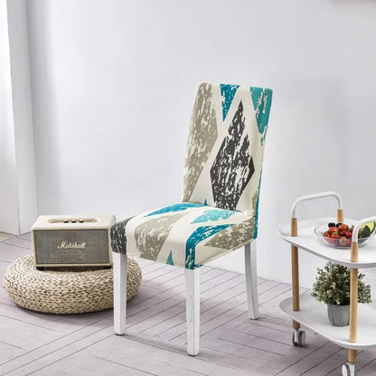 1/2/4/6Pcs Print Dining Chair Cover Elastic Chair Slipcover Case Stretch Chair Covers for Wedding Hotel Banquet eprolo