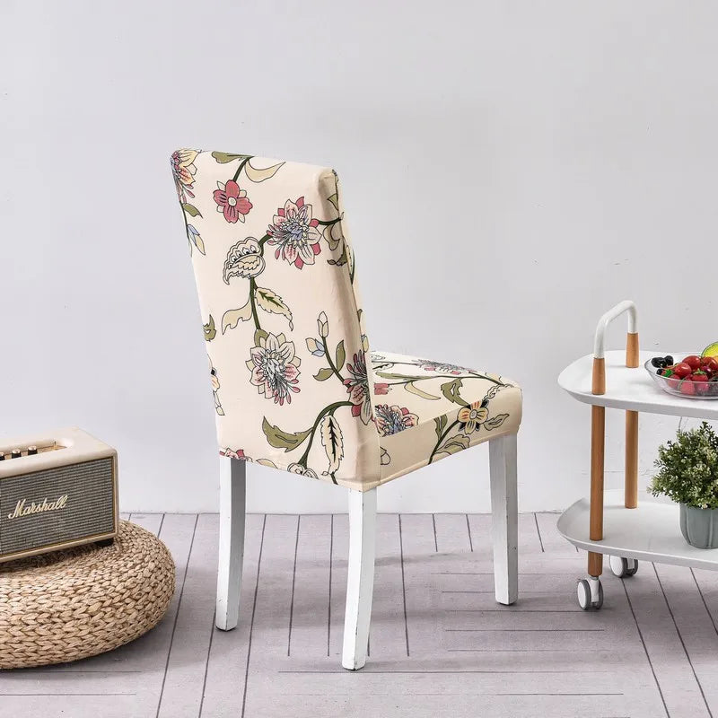 1/2/4/6Pcs Print Dining Chair Cover Elastic Chair Slipcover Case Stretch Chair Covers for Wedding Hotel Banquet eprolo