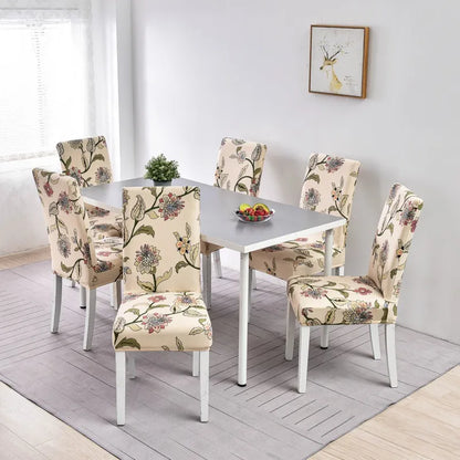 1/2/4/6Pcs Print Dining Chair Cover Elastic Chair Slipcover Case Stretch Chair Covers for Wedding Hotel Banquet eprolo