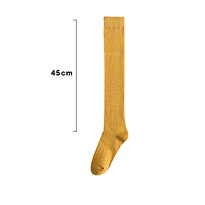 1 Pair Knee High Socks Women Socks Solid Color Stocking College Style Casual JK Japanese Fashion Calf Sock Sports Fitness Socks eprolo