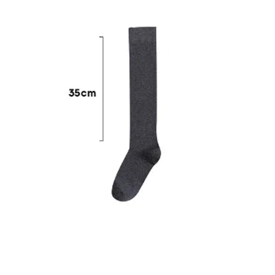 1 Pair Knee High Socks Women Socks Solid Color Stocking College Style Casual JK Japanese Fashion Calf Sock Sports Fitness Socks eprolo