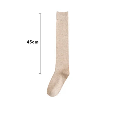1 Pair Knee High Socks Women Socks Solid Color Stocking College Style Casual JK Japanese Fashion Calf Sock Sports Fitness Socks eprolo